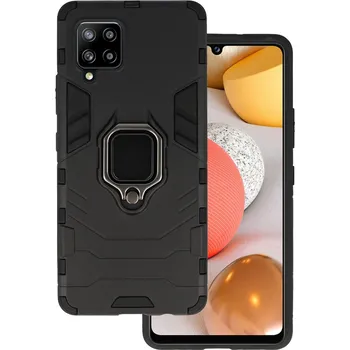 Pouzdro na mobilní telefon Zadní kryt Ring Armor pro Samsung Galaxy A42 5G černý
