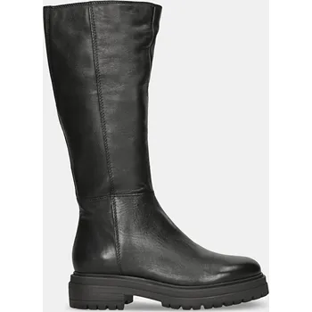 Dámské kozačky Baťa kožené dámské kozačky černé, vel. 41