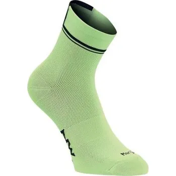 Pánské ponožky Ponožky Northwave Logo 2 High Socks Lime Fluo/Black M