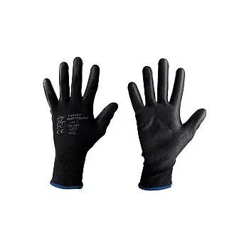 Pracovní rukavice BUNTY BLACK- POVRSTVENÉ RUKAVICE vel. 9