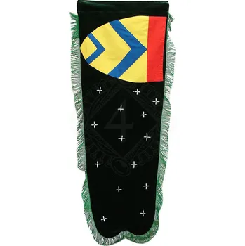 Karnevalový kostým Lencera Vlajka, barevný štít na černém poli