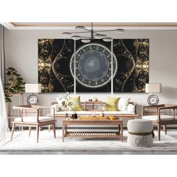 Malování podle čísel - Kaleidoskop (sada 3ks) Velikost: 3ks 40x60cm, Rámování: Pouze srolované plátno