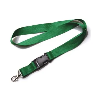 Klíčenka na krk s karabinou a sponou Promex 2,5 cm - zelená