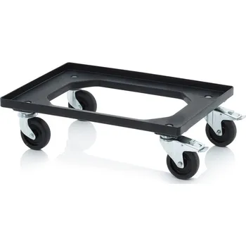 paleta ESD přepravní podvozky 62 x 42 x 17,2 cm - Dopravní černá - ESD RO 64 HD FE