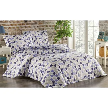 Povlečení Textilomanie SINEU fialové 200 x 220, 70 x 90 cm zipový uzávěr