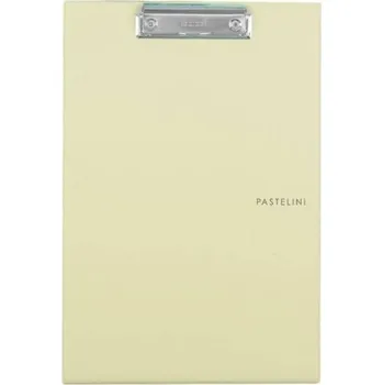 Psací podložka Podložka psací s klipem Pastelini, A4, jednodeska, žlutá