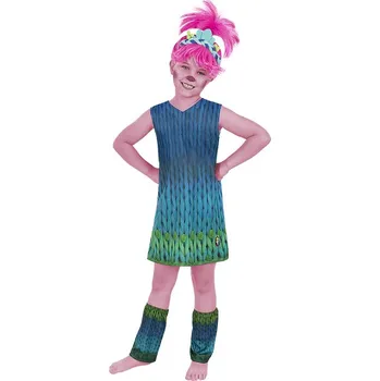 Karnevalový kostým Funiglobal - Kostým Poppy pro dívky Trolové 3 - 5-6 years