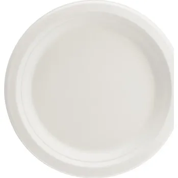 Party nádobí Bílé papírové talířky