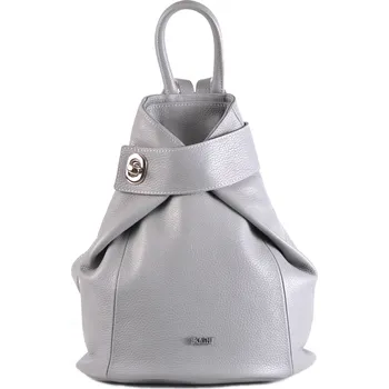 turistický batoh BRIGHT Dámský kožený batoh/vak Šedý (XBR23-ATR4016-08DOL)