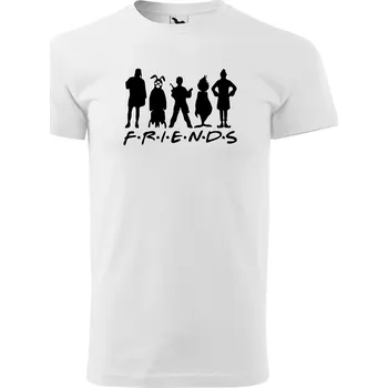 Pánské tričko Fenomeno Pánské tričko Friends(vánoční) - bílé Velikost: 4XL