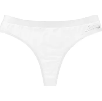 Dámské funkční kalhotky TANGA bílá Bamboo Ultra - Bílá / 3XL