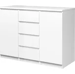 Komoda SIMPLICITY 236, Bílý lesk