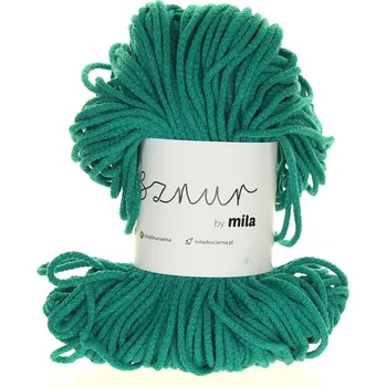 Příze Šňůry Mila 3 mm smaragdová