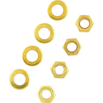 RC náhradní díl Raboesch matice M2 s podložkou mosaz (4+4)