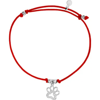 Náramek Náramek s prvky ze stříbra se zirkony - tlapka - AP536-6757