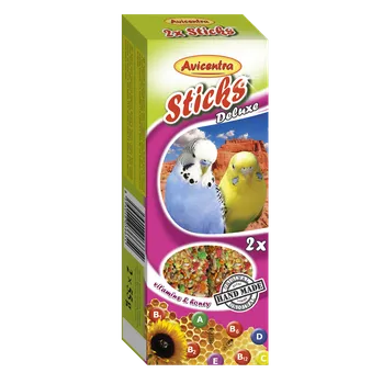 Krmivo pro ptáka Avicentra s.r.o. Tyčinky andulka vitamín + med 2 ks 110 g