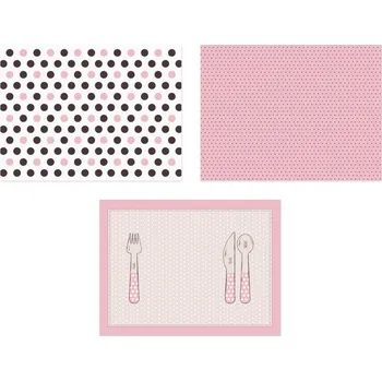 prostírání Papírové prostírání - Světle růžová