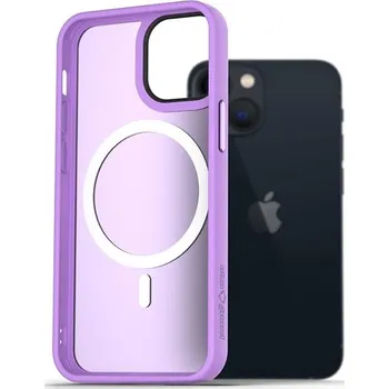 Pouzdro na mobilní telefon AlzaGuard Matte Case Compatible with MagSafe pro iPhone 13 Mini světle fialový