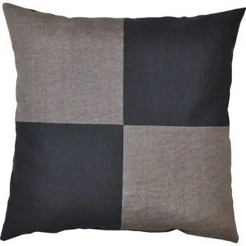 Veselý polštářek - šedá/tmavě šedá