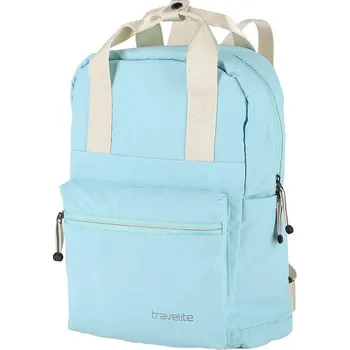 Městský batoh Travelite Basics Canvas Backpack barva: Light blue