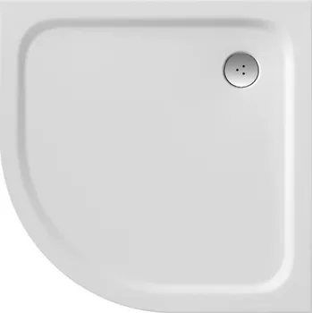 Sprchová vanička TMS sprchová vanička z litého mramoru čtvrtkruhová 90x90 cm, R55, bílá, XA237701010B7