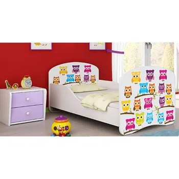 Dětská postel Dětská postel - Sovičky - 140x70 cm