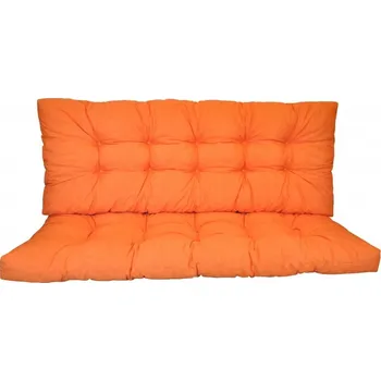 Polstr na zahradní houpačku 130 cm - látka oranžový melír