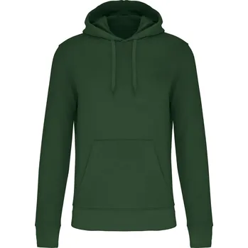 Pánská mikina KARIBAN Pánská mikina s kapucí K4027 Velikost: S, Barva: lahvově zelená