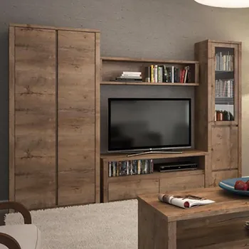 Obývací stěna Obývací stěna se skříní MONTANA d | 4 díly | 270 cm | lefkas