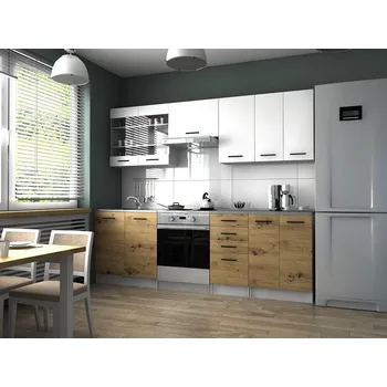 Kuchyňská linka Kuchyňská Linka Pamis 240/180 bílá/dub artisan