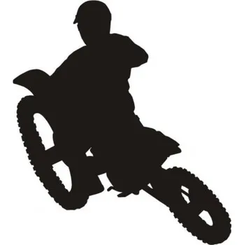 Polep vozidla Samolepka MOTOCROSS Bílá
