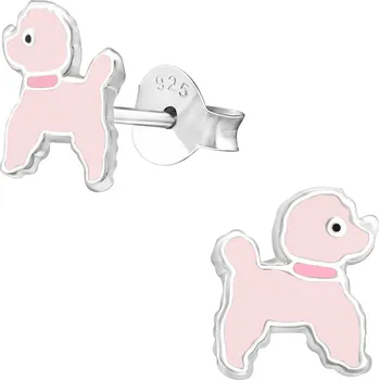 Náušnice Majya Stříbrné náušnice růžový PUDL Ag/; ≤0,44 g 10665