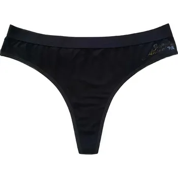 Dámské funkční kalhotky TANGA černá Bamboo Ultra - Černá / L