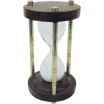 SEA Club Přesýpací hodiny 15 minutové mosaz/dřevo 15/8 cm