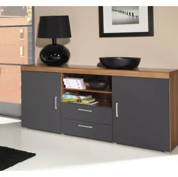 Ložnicová sestava Komoda SAMBA R5, Švestka/Grafit