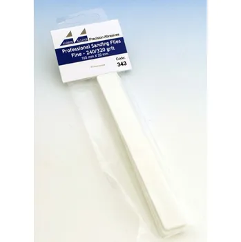 Plastikový model Brusné pilníky jemné (bílé) - hrubost 240/320, 3 ks