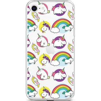 Pouzdro na mobilní telefon Kryt iPhone SE 2022 silikon Chunky Unicorns (obal neboli pouzdro na iPhone SE 2022)
