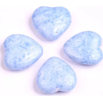 Dětské navlékací korálky Korálky srdíčka č.4286 (15x16mm)