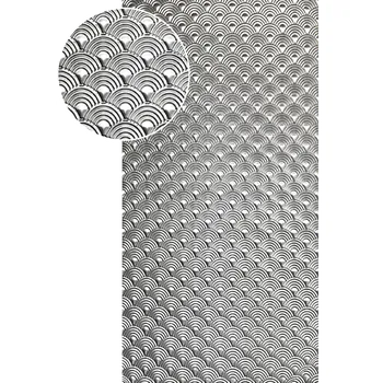 Plech Lisovaný pozinkovaný plech 2000x1000x1,2mm, lisovaný vzor DUHA, 3D efekt.