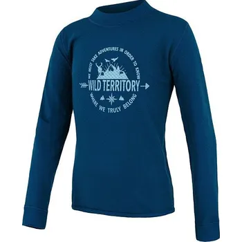 Dětské termo spodní prádlo SENSOR MERINO DF TERRITORY dětské triko dl.rukáv, deep blue Velikost: 130