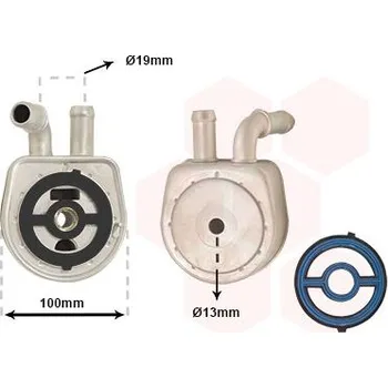 Chladič motoru Olejový chladič, motorový olej VAN WEZEL 27003289