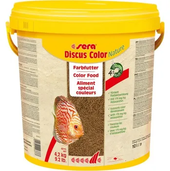 Krmivo pro rybičky Sera Discus Color Nature 10 L