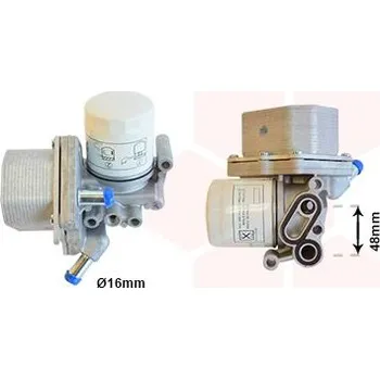 Chladič motoru Olejový chladič, motorový olej VAN WEZEL 18013625