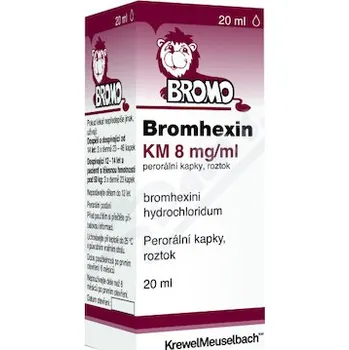 Lék Bromhexin KM 8mg/ml por.gtt.sol.1x20ml