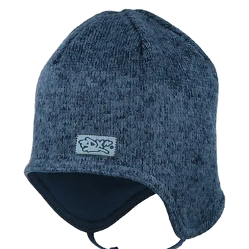 Kojenecká čepice RDX Chlapecká vázací čepice s nažehlovačkou Modrá Vel. 1