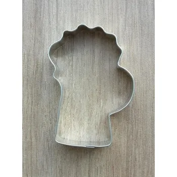 Sklenice Pivní sklenice kovová vykrajovačka