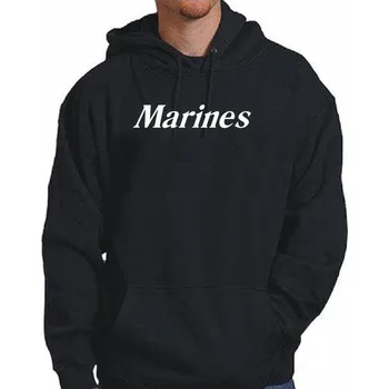 Pánská mikina mikina s kapucí MARINES Černá L