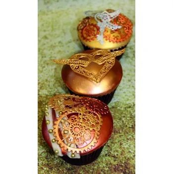 Forma na pečení Steampunk 3D forma na jedlou krajku