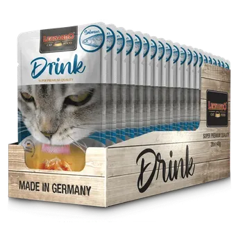 Leonardo DRINK MULTIPACK kuřecí polévka s LOSOSEM pro kočky 20x40 g