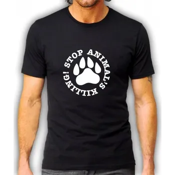 Pánské tričko pánské tričko ANIMALS VEGAN L Bílá